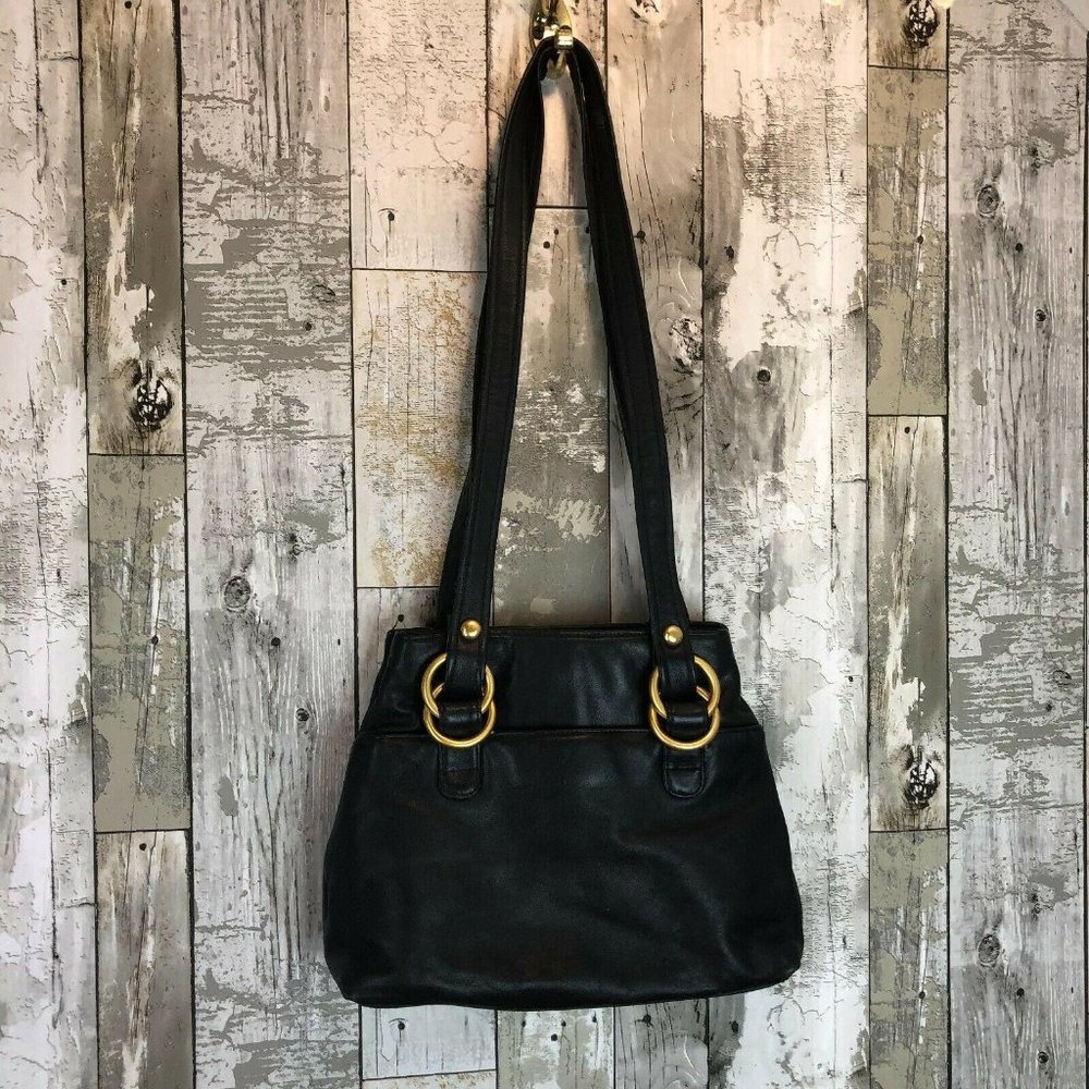 Mano Leather Navy Women's Shoulder Bag